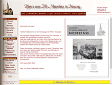 Tablet Screenshot of pfarre-nenzing.at